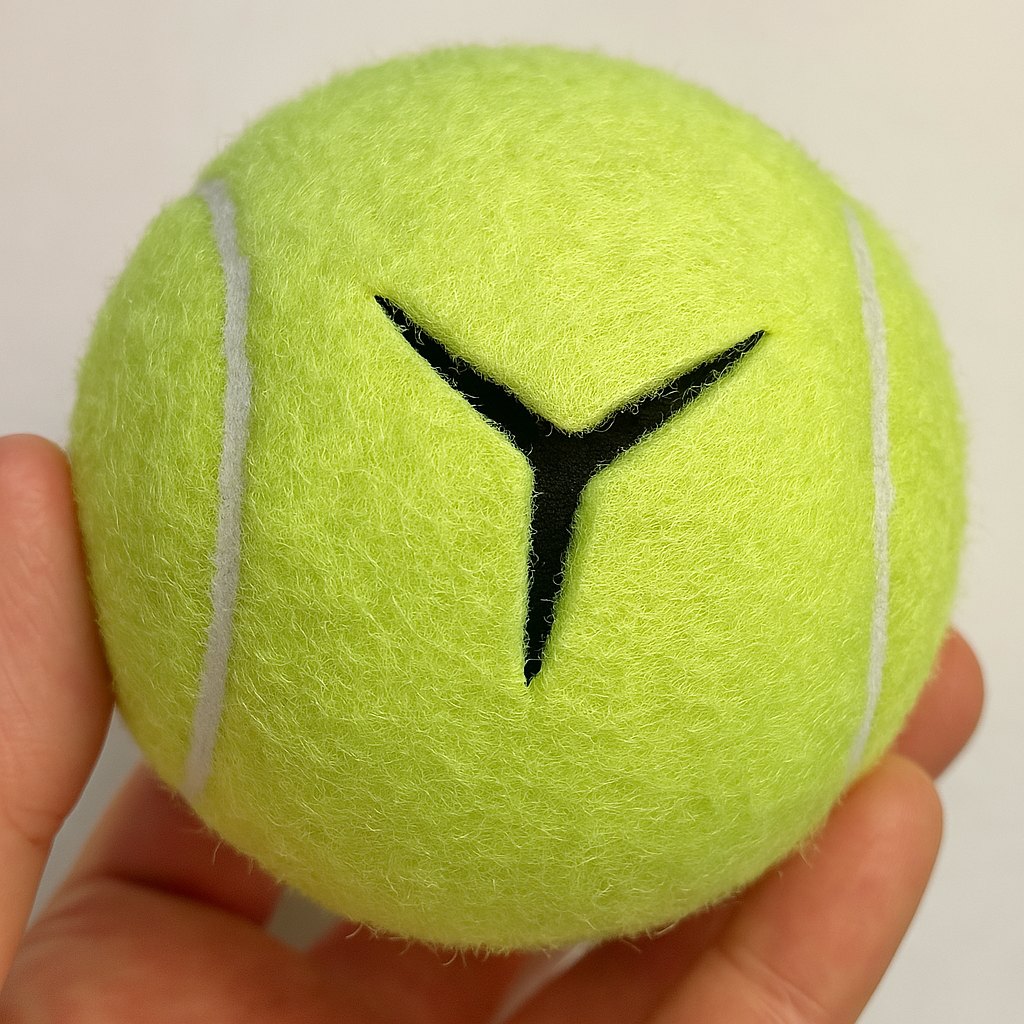 Recycled cut tennis balls